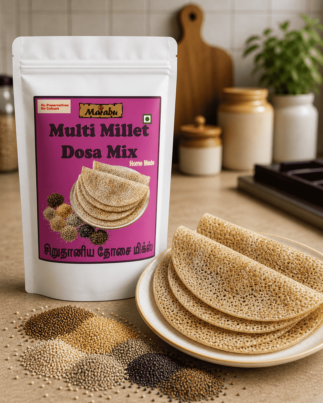 Multi Millet Dosa Mix (சிறுதானிய தோசை மிக்ஸ்) 250gm