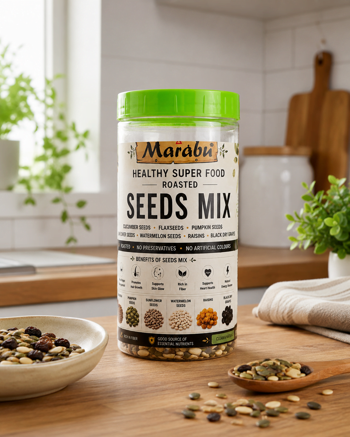 Marabu Healthy Super Food Roasted Seeds Mix