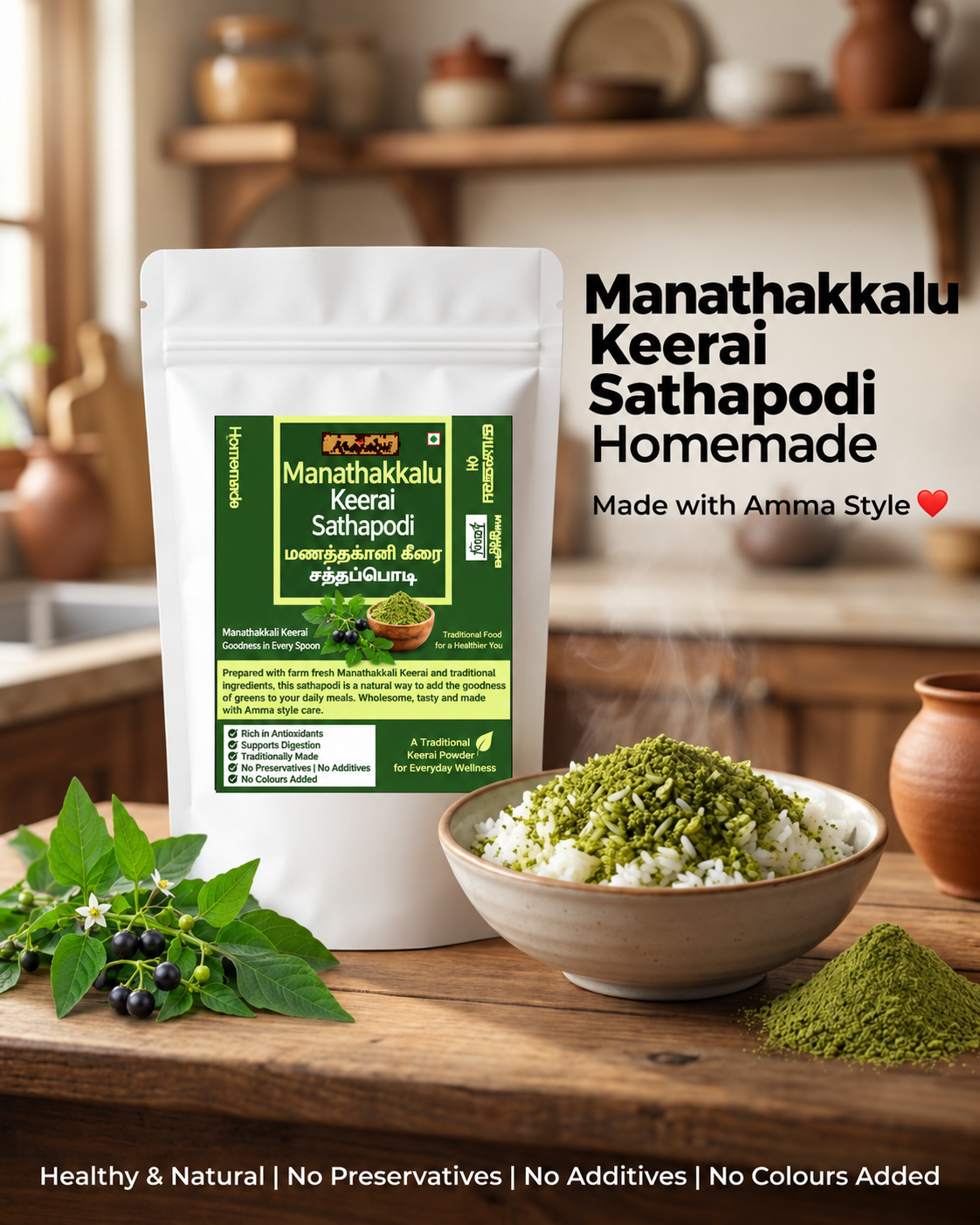 Marabu Manathakkali Keerai Sathapodi Mix