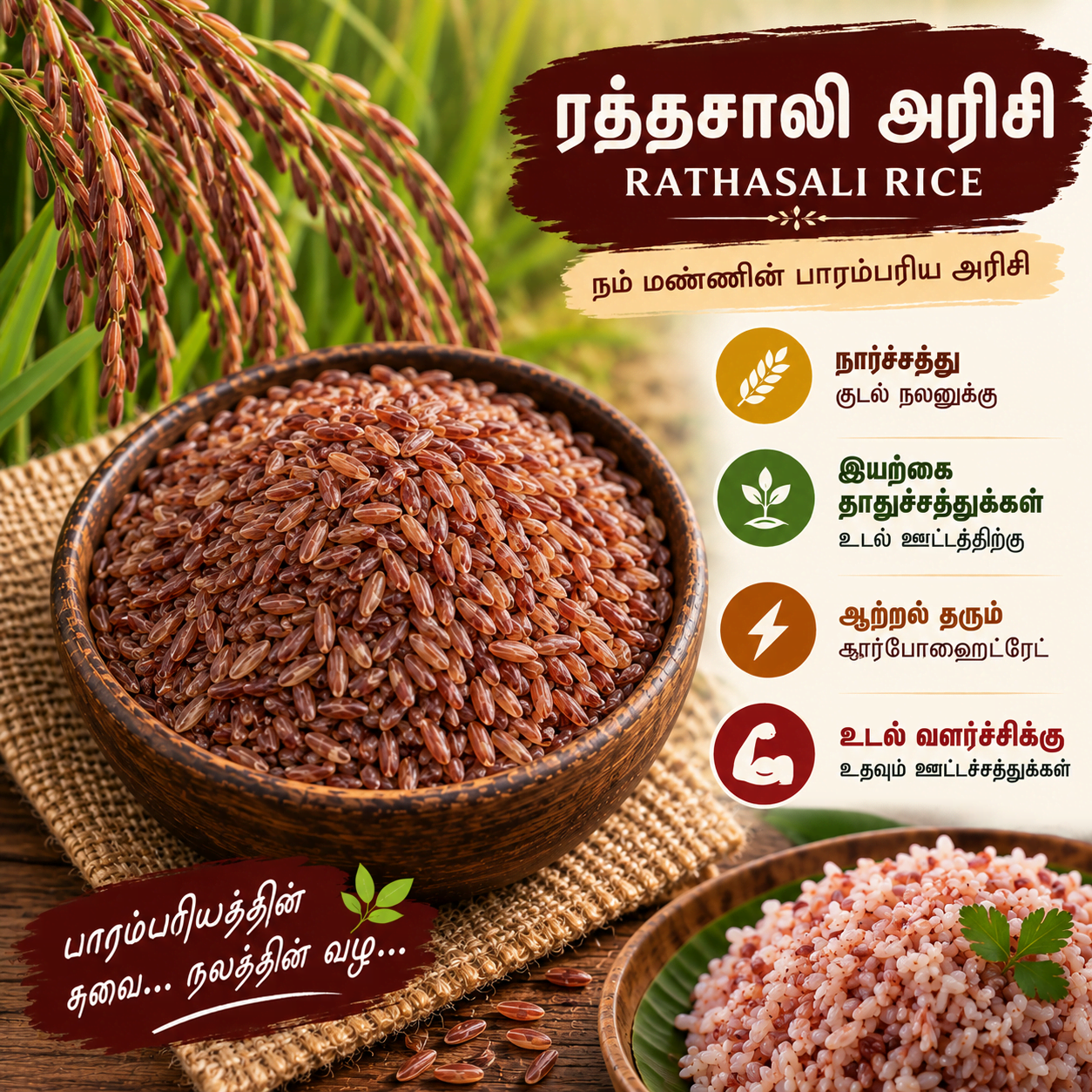 Rathasali Rice | இரத்தசாலி அரிசி